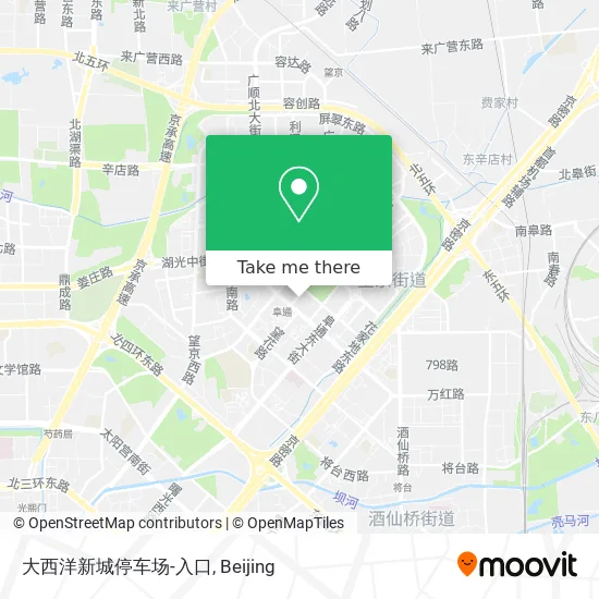 大西洋新城停车场-入口 map