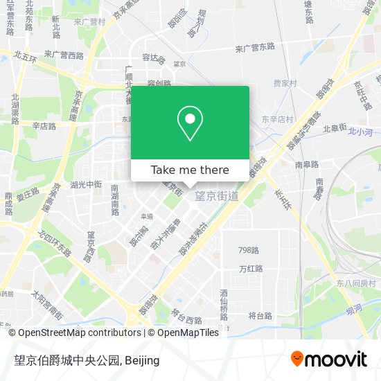 望京伯爵城中央公园 map