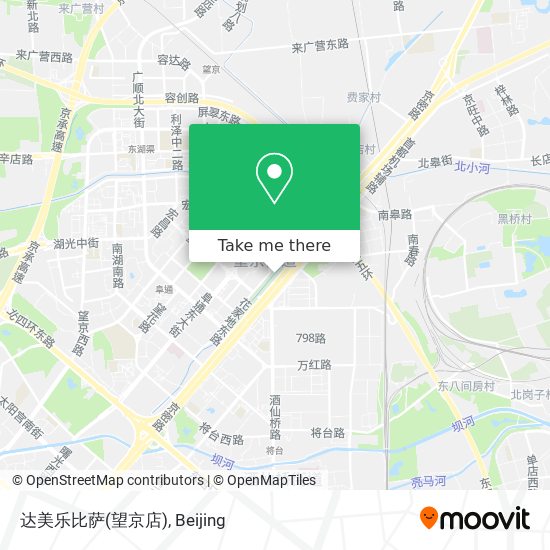 达美乐比萨(望京店) map