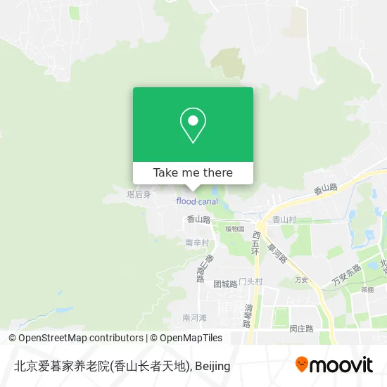 北京爱暮家养老院(香山长者天地) map