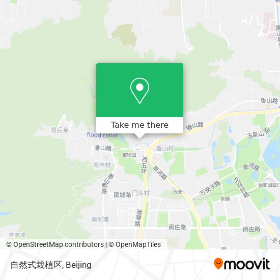 自然式栽植区 map