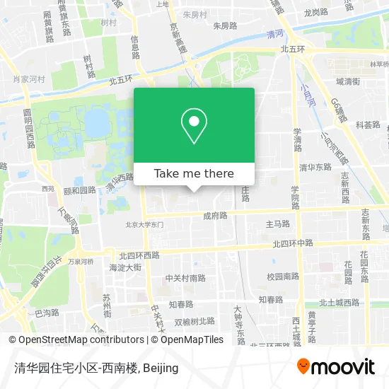 清华园住宅小区-西南楼 map