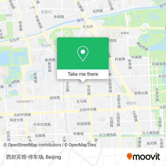 西郊宾馆-停车场 map