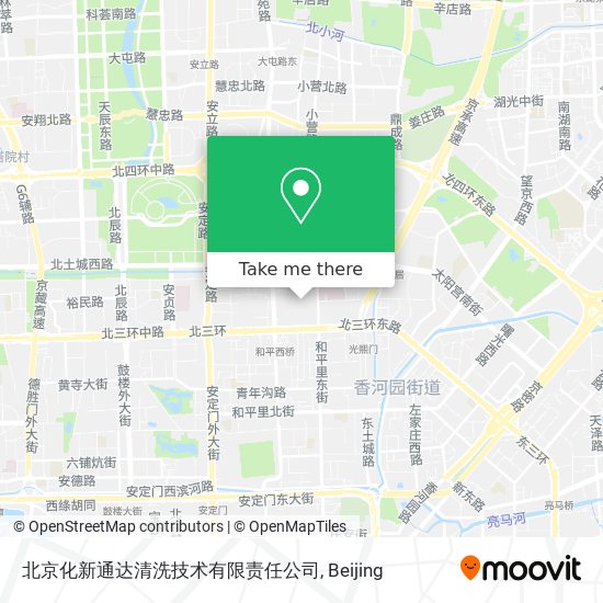 北京化新通达清洗技术有限责任公司 map