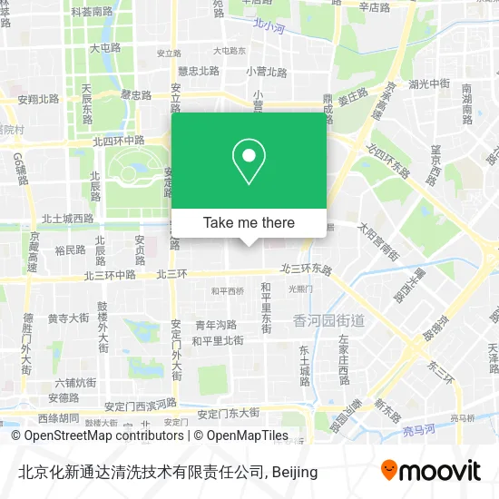 北京化新通达清洗技术有限责任公司 map