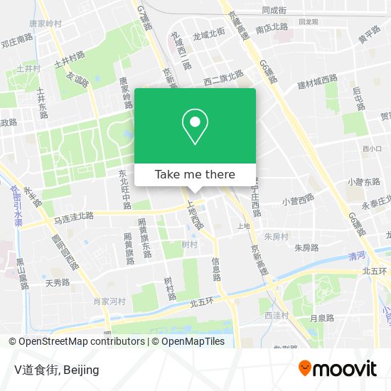 V道食街 map