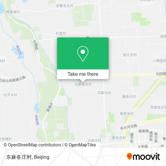 东麻各庄村 map