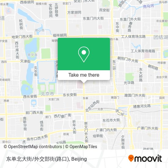 东单北大街/外交部街(路口) map