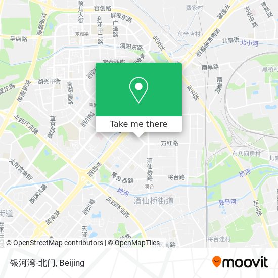 银河湾-北门 map