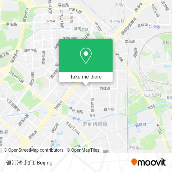 银河湾-北门 map