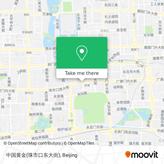 中国黄金(珠市口东大街) map
