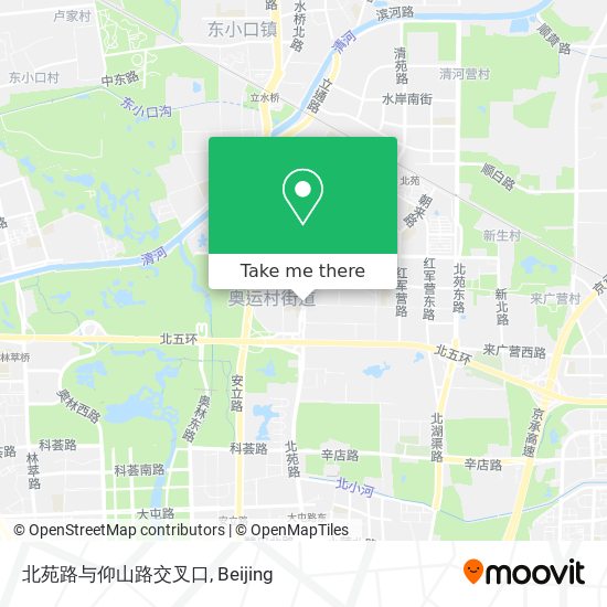 北苑路与仰山路交叉口 map
