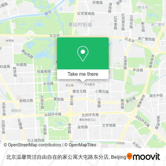 北京温馨简洁自由自在的家公寓大屯路东分店 map