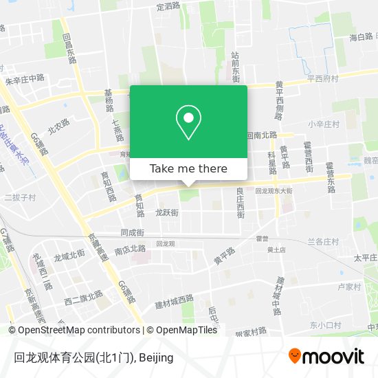回龙观体育公园(北1门) map