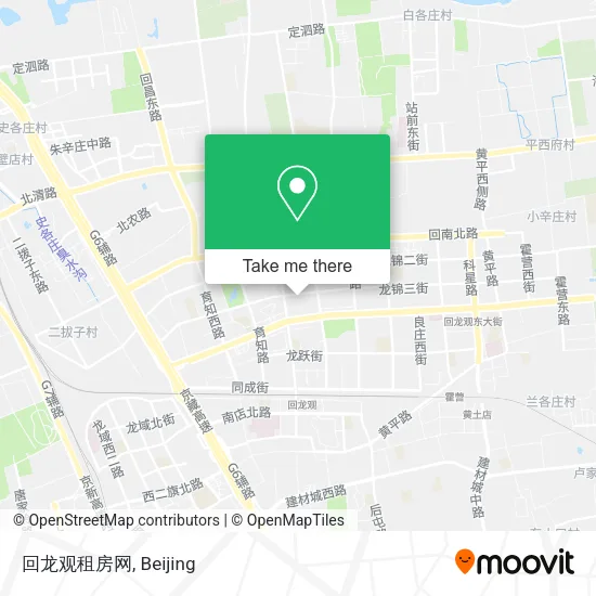 回龙观租房网 map