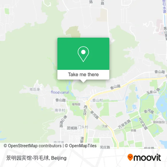 景明园宾馆-羽毛球 map