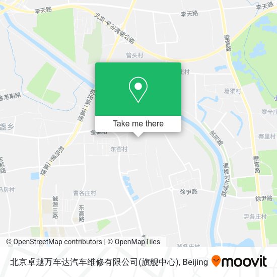 北京卓越万车达汽车维修有限公司(旗舰中心) map