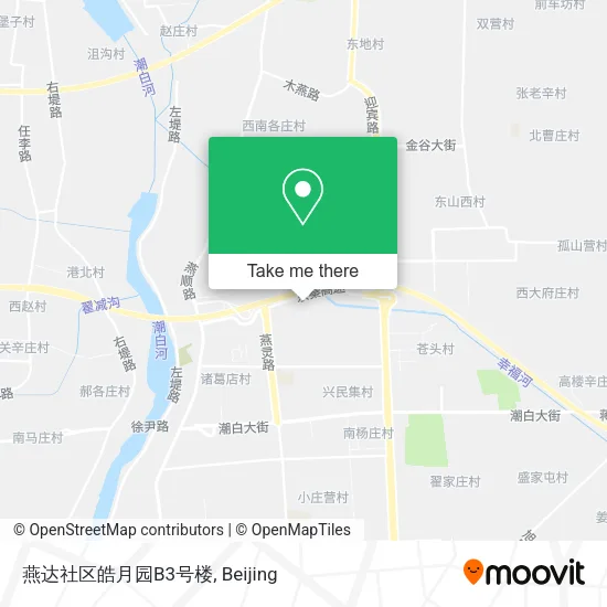 燕达社区皓月园B3号楼 map