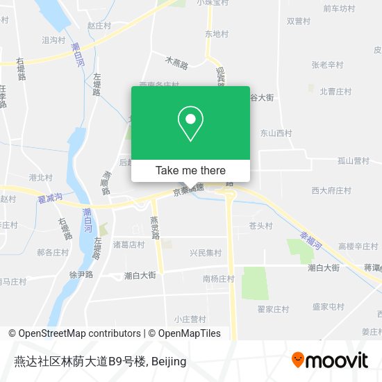 燕达社区林荫大道B9号楼 map