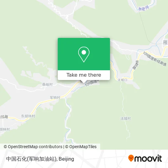 中国石化(军响加油站) map