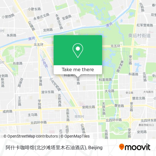 阿什卡咖啡馆(北沙滩塔里木石油酒店) map