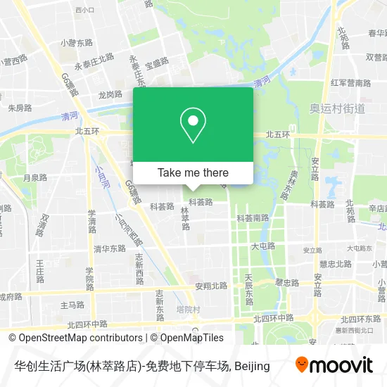 华创生活广场(林萃路店)-免费地下停车场 map