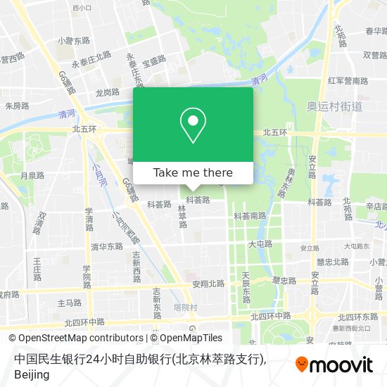 中国民生银行24小时自助银行(北京林萃路支行) map