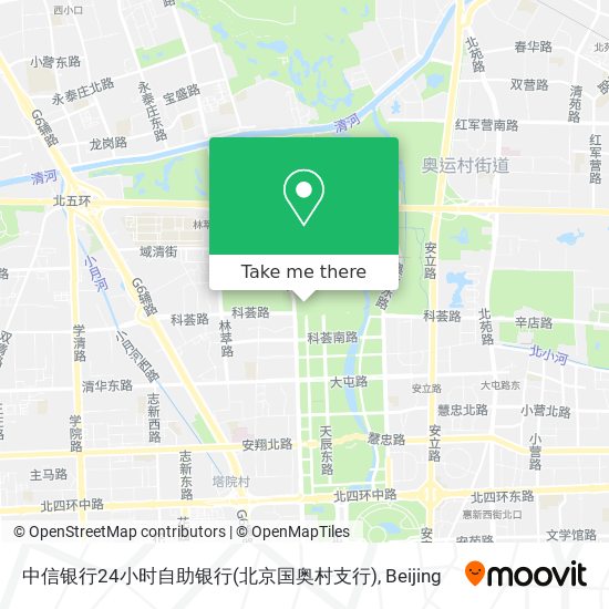 中信银行24小时自助银行(北京国奥村支行) map