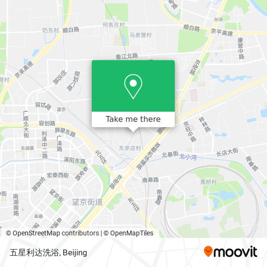 五星利达洗浴 map