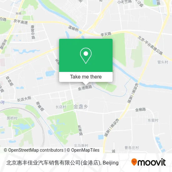 北京惠丰佳业汽车销售有限公司(金港店) map