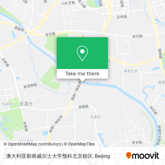 澳大利亚新南威尔士大学预科北京校区 map