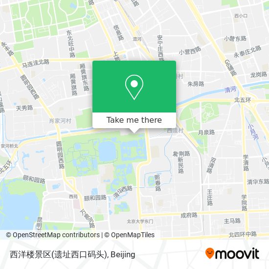 西洋楼景区(遗址西口码头) map
