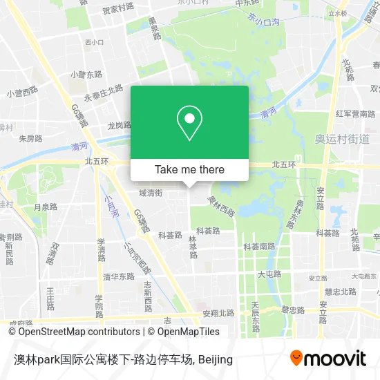 澳林park国际公寓楼下-路边停车场 map