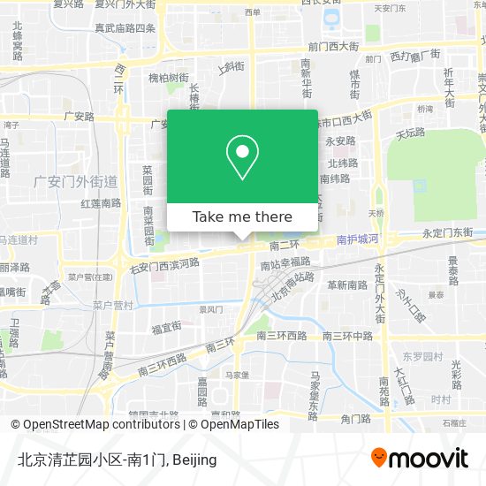 北京清芷园小区-南1门 map