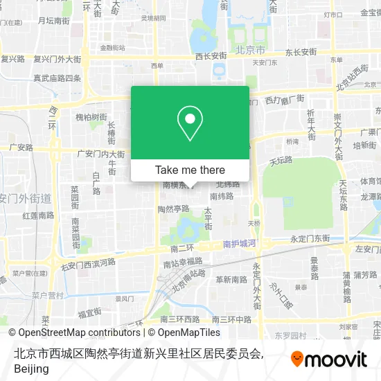 北京市西城区陶然亭街道新兴里社区居民委员会 map