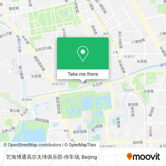 艺海博通高尔夫球俱乐部-停车场 map