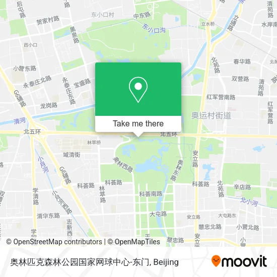 奥林匹克森林公园国家网球中心-东门 map