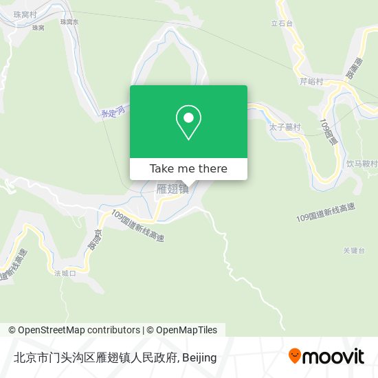 北京市门头沟区雁翅镇人民政府 map