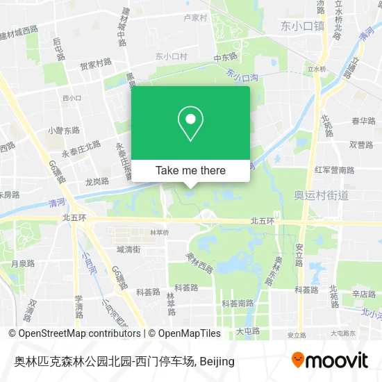 奥林匹克森林公园北园-西门停车场 map