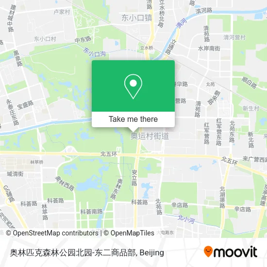奥林匹克森林公园北园-东二商品部 map
