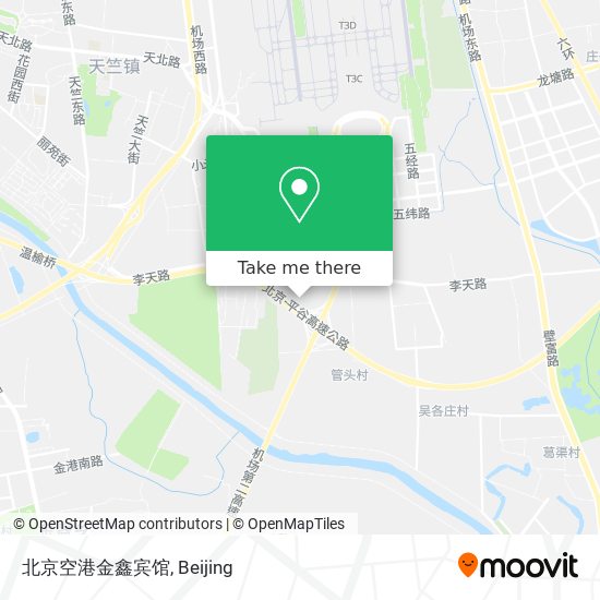 北京空港金鑫宾馆 map