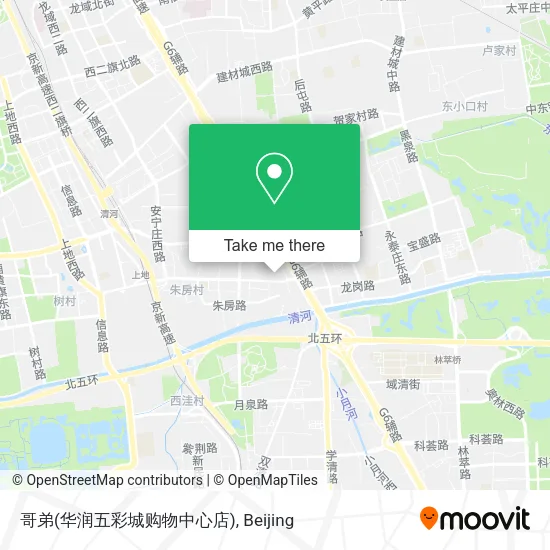 哥弟(华润五彩城购物中心店) map