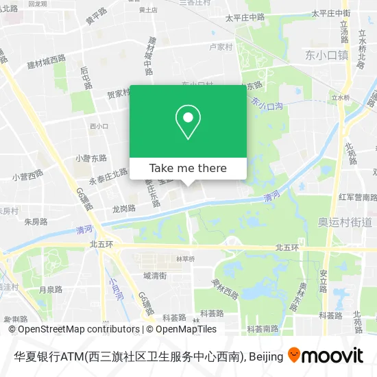 华夏银行ATM(西三旗社区卫生服务中心西南) map