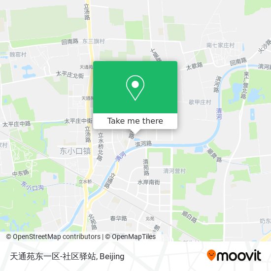 天通苑东一区-社区驿站 map