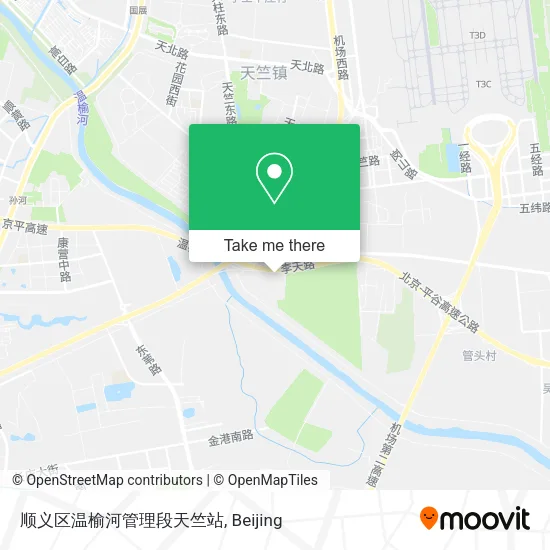 顺义区温榆河管理段天竺站 map