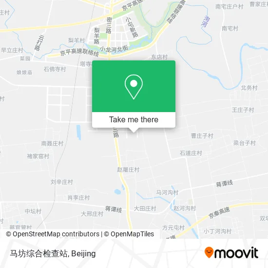 马坊综合检查站 map