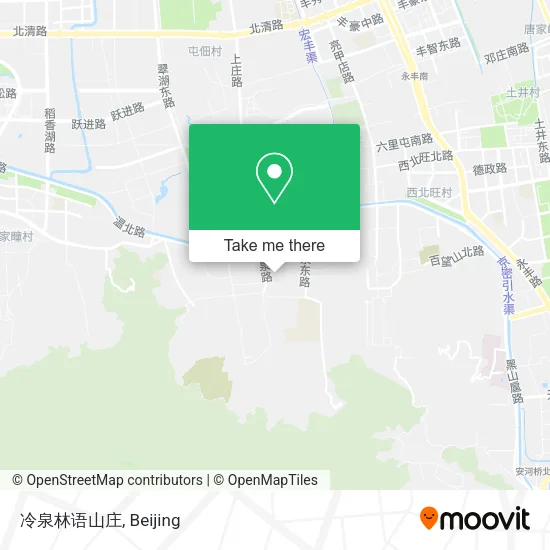 冷泉林语山庄 map