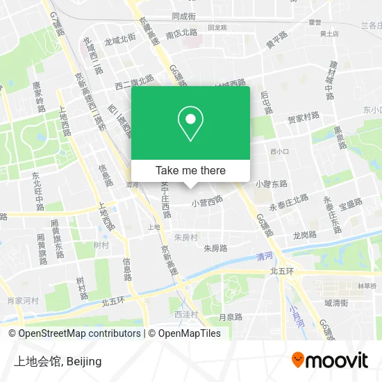 上地会馆 map