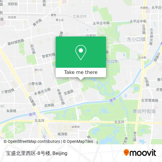 宝盛北里西区-8号楼 map