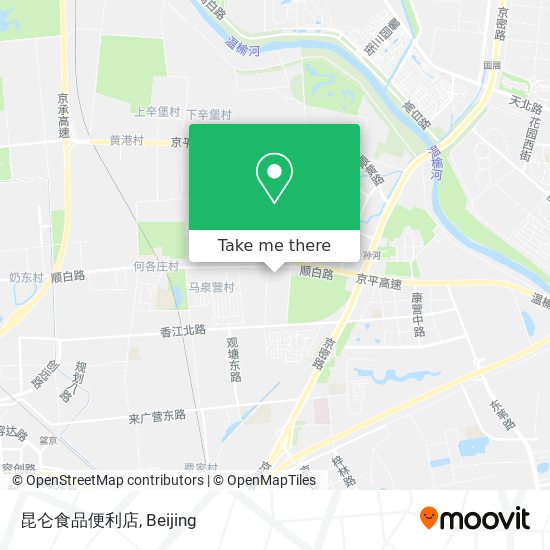 昆仑食品便利店 map